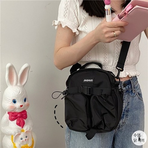 일본 하라주쿠 다크 기능 스타일 메신저 가방 한국어 스타일 레트로 스트리트 일치 소녀 학생 작업 가방
