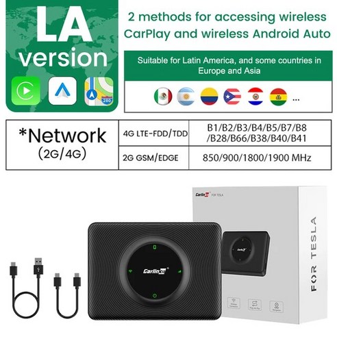 환상적인 다양한 테슬라hud 아이템으로 새롭게 완성하세요. Carlinkit 카링킷 자동차 차량용 HUD 내비게이션 동글 어댑터 T2C 무선 안드로이드 오토 / 애플 호환 카플레이 테슬라 모델 3 Y X S 티맵/내비/ 네이버 지도 /톡/