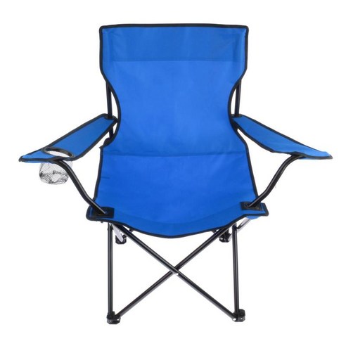 파티오 가구 비치 낚시 피크닉 캠핑 접는 좌석, 블루, 50x50x80cm, 옥스포드 옷감 스틸