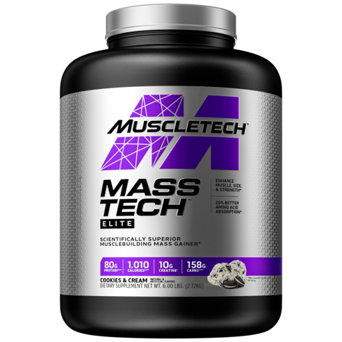 머슬테크 매스 테크 매스 게이너 쿠키 앤 크림, 2.72kg, 1개