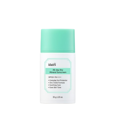 클레어스 올데이 에어리 무기자차 선크림 SPF50+ PA++++, 35g, 1개