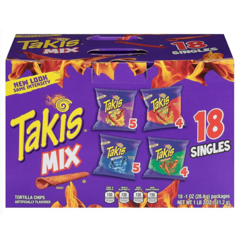 타키스 푸에고 블루히트 또띠아 칩 버라이어티 팩 511.2g