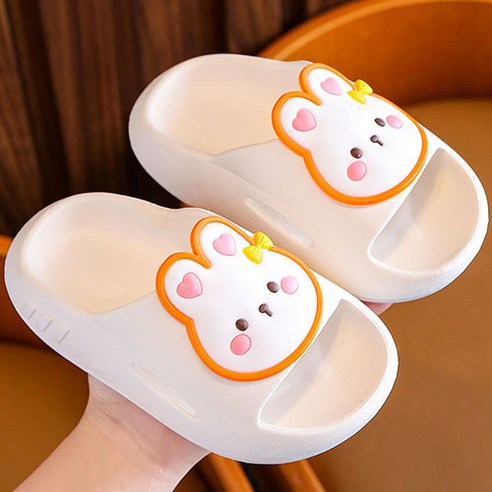 큐티 토끼 아동 층간소음 미끄럼 방지 어린이 유아 어린이 키즈 실내화 슬리퍼