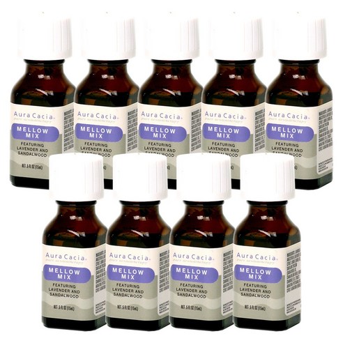 아우라카시아 퓨어 아로마테라피 맬로우 믹스 라벤더 앤 샌들우드, 15ml, 9개