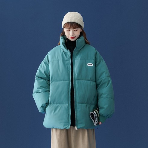 리얼 샷 코튼 패딩 자켓 새로운 여성 유행 한국어 스타일 느슨한 짧은 자켓 세련된 코트 코튼 패딩 코트