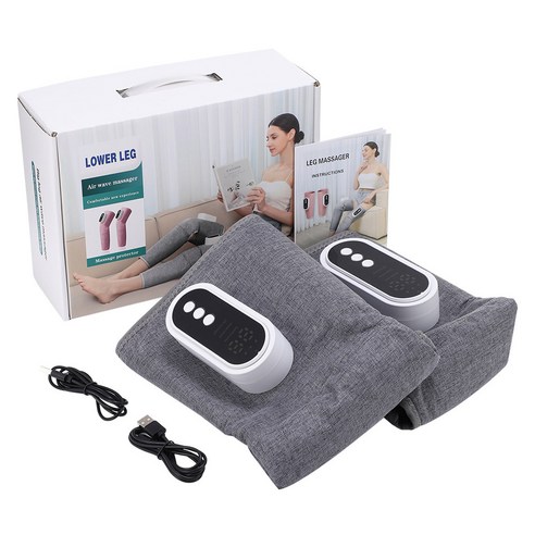 스마트 다리 마사지기 에어백 주무르기 진동 종아리 마사지 장치 공기 압축 무릎 360 만능 포장, Leg Massager, 1개