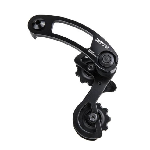 단일 속도 자전거 체인 텐셔너 조절기 패스너 자전거 변환기, 검은 색, 35mm~31.8mm, 알루미늄 합금