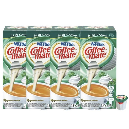 커피메이트 커피 크리머, 아이리쉬 크림, 200개입, 11ml