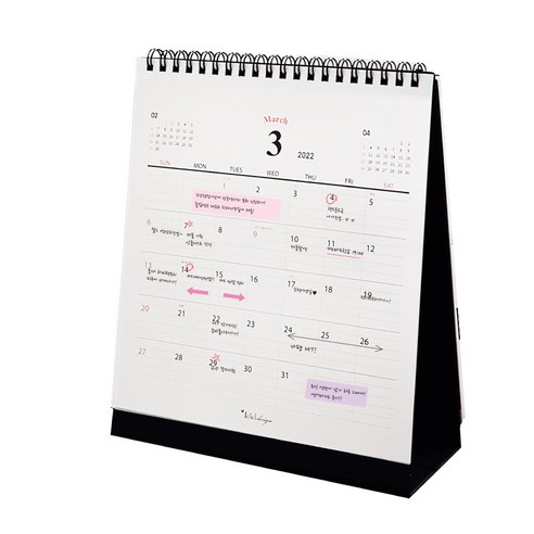 아이씨엘디자인 2024 Desk Calendar M, 1개, 블랙