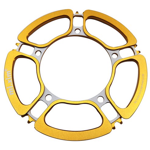 YSSHOP 자전거 체인 링 좁은 넓은 Chainwheel 크랭크 셋 가드 130BCD, 234mm, 알루미늄 합금, 황금