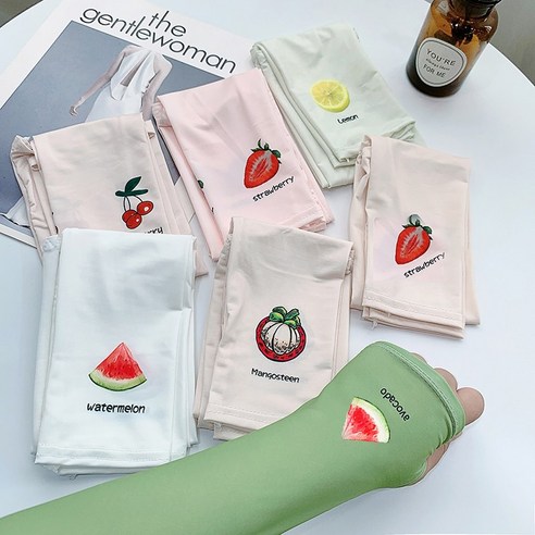 DFMEI 아이스 슬리브 여성 야생 여름 자외선 차단제 암 가드 슬리브 암 슬리브 아이스 실크, DFMEI 단색 레몬