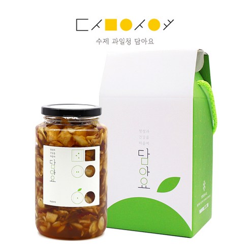 담아요 수제청 1구상자 선물세트, 1세트, [1구]배도라지대추청650g