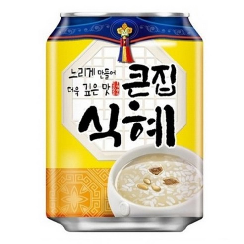 해태 전통 엄마손 찜질방 코스트코 대용량 옛날 업소용 식혜 큰집식혜 238ml 12개