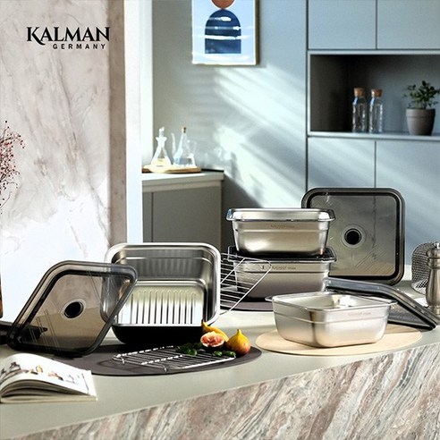 주방을 예술로 승화시키는 칼만 스텐 큐브웨이브 밧드 4종 세트: 요리의 품격을 높이다 칼만스텐밧드