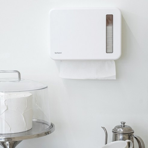 간편한 설치와 대용량으로 공간의 위생과 효율을 더하는 바이챈스 무타공 핸드타올 디스펜서