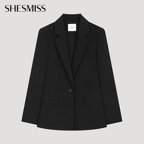 쉬즈미스 미니멀 원버튼 셋업 자켓 SWSJKO11030
