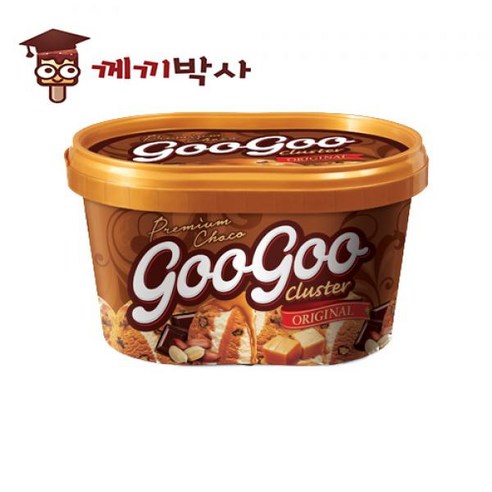 롯데푸드 구구크러스터홈 한박스 아이스크림, 660ml, 6개