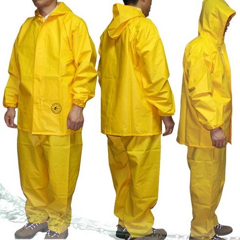 KKJ 705 정품 제비표 우의 3종 농업용 우비 비옷, 옐로우