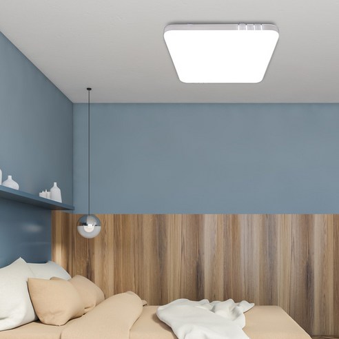 연하 LED 트리플 사각 방등 50W, 1개, 화이트