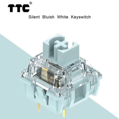 TTC저소음월백 키보드스위치 촉각 달빛 흰색 정적 3 핀 42g 트리거 터치 부드러운 맞춤형 기계식 MX, 없음, 없음, 9.Moonlight White  90 PCS