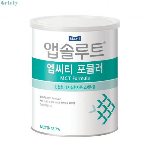 엔요 앱솔루트 선천성분유 MCT 350g 1캔 11203697