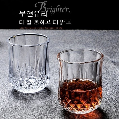 스노우드림 크리스털 글라스 소주잔 맥주잔 찻잔 양주잔 두껍게 8각잔, 옵션6