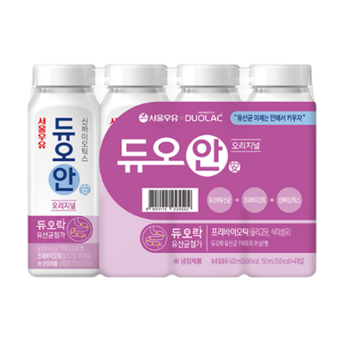 서울우유 프로&프리 듀오안 150ml, 24개