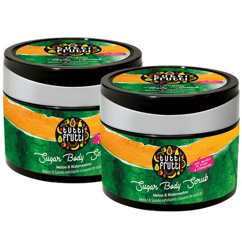 파모나 멜론 & 워터멜론 슈가 바디 스크럽, 300g, 2개