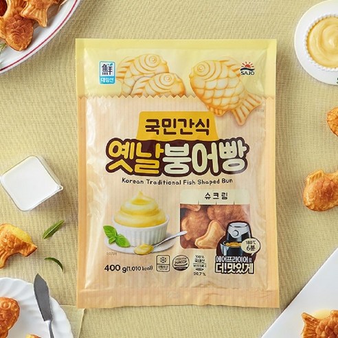 대림 옛날 미니붕어빵 슈크림 400g, 4개