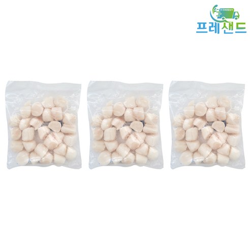 냉동 가리비살 20/40 40/60 200g 개아지살 가리비 관자 개아지 구이 캠핑 중국 알가리비, 3개