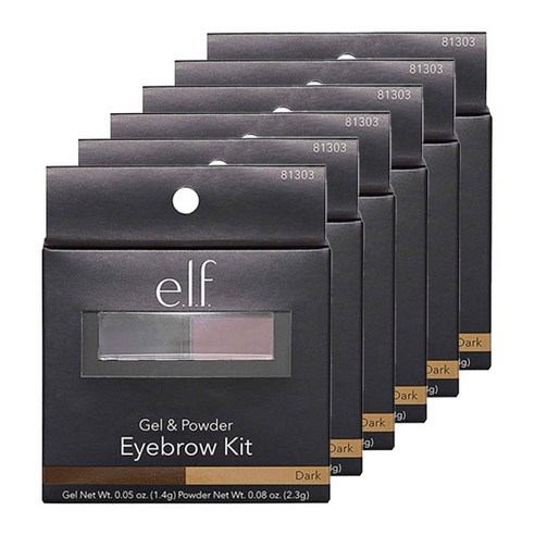 elf 아이브로우 키트, 다크, 6개