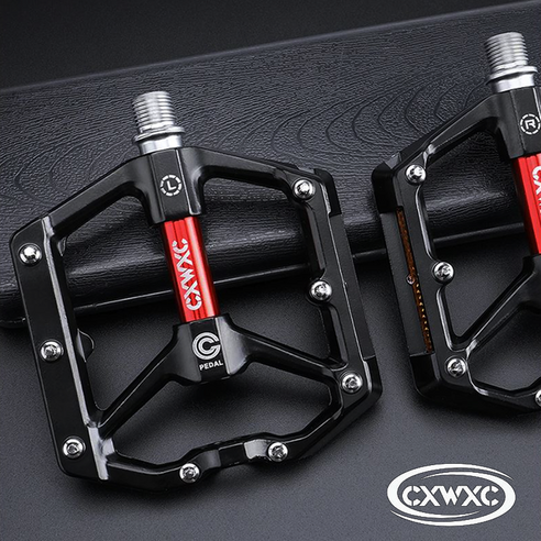 CXWXC 930 자전거 플랫 MTB 픽시 로드 경량 페달 초정밀 CNC 가공, 골드, 1개