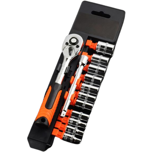 카고플랜 스패너 소켓렌치 세트, 1/4 13PCS