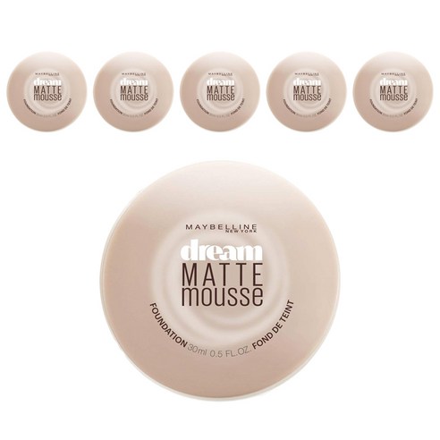 메이블린 드림 매트 무스 파운데이션 18g, Classic Ivory, 6개