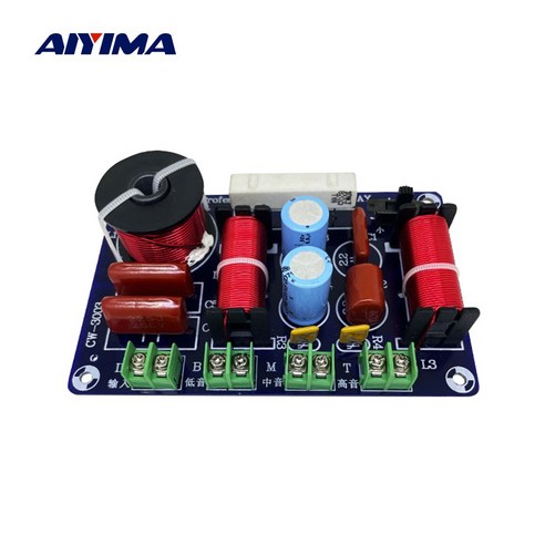AIYIMA 250W 3웨이 오디오 전문가용 스피커 크로스오버 고음 중저 독립 스피커 필터 주파수 분할기 1PC