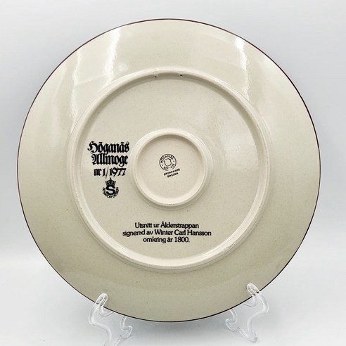 시간을 초월한 예술, 호가나스 빈티지 장식 접시 '인생의 단계'