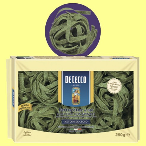 데체코 시금치 페투치네, 250g, 2개