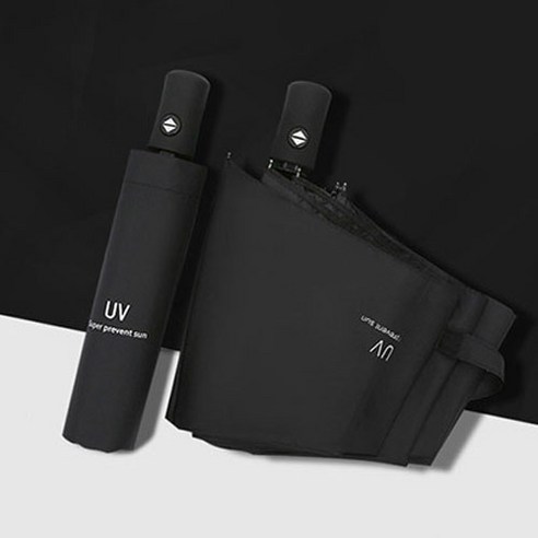 NATURAL 자외선차단 3단자동 우산 양산 겸용
