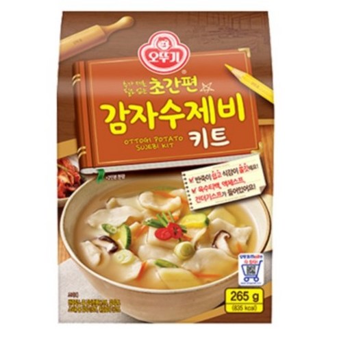 오뚜기 초간편 감자수제비키트 265g, 1개