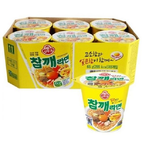 오뚜기 참깨라면 65g, 6개