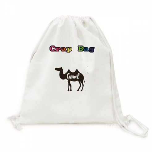 낙타 색 흑백 동물 캔버스 가방 가 벼 운 여행 가방