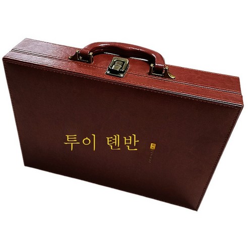 ZZJJC 프리미엄 PU 인터체인지 부동산 딜리버리 A4 프로파일 키박스 공용 MDF공구함, 커피색, 34*24*8cm