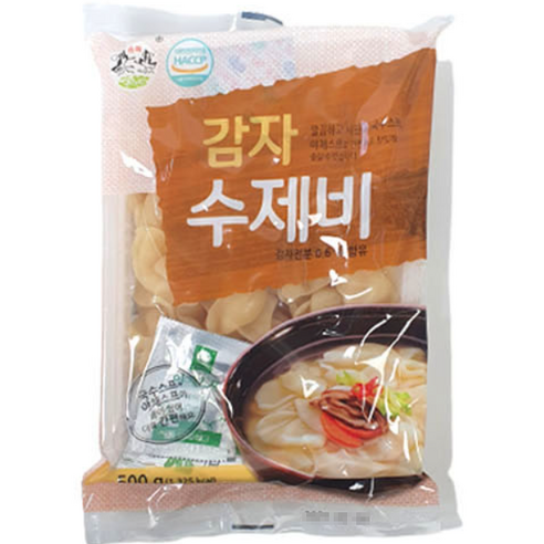 송학식품 감자 수제비 500g, 24개
