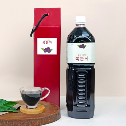 [미감미소]고창선운산 토박이가 만든 햇 복분자원액 엑기스 1.5L 선물포장, 01. 복분자엑기스 1.5L 1병, 1개, 1개입