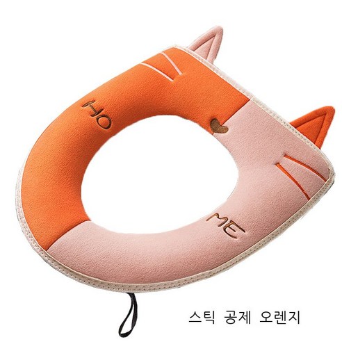 1+1 교체 세척이 용이합니다. 색상 충돌 고양이 변기 깔개 일반 변기 깔개 시트 사계절 변기 커버 시트 시트 변기 링, 귤나무, opp 스티커