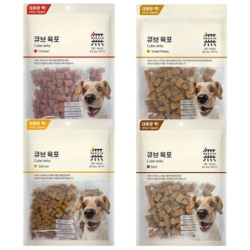 무마진 강아지 큐브 육포 소고기 져키, 소고기맛, 800g, 1개