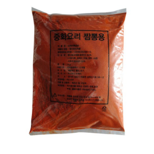중화요리 짬뽕용 고운입자 매운맛 혼합고추가루, 1kg, 1개