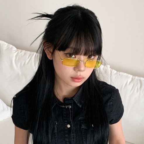 블루씨티 레트로 슬림 메탈 컬러 틴트 UV400 자외선차단 선글라스 남녀공용 안경