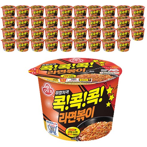 오뚜기콕콕콕 라면볶이 용기 120 g, 36개