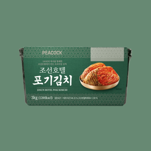 피코크 조선호텔 포기김치, 일반포장 동절기만, 1개, 3kg